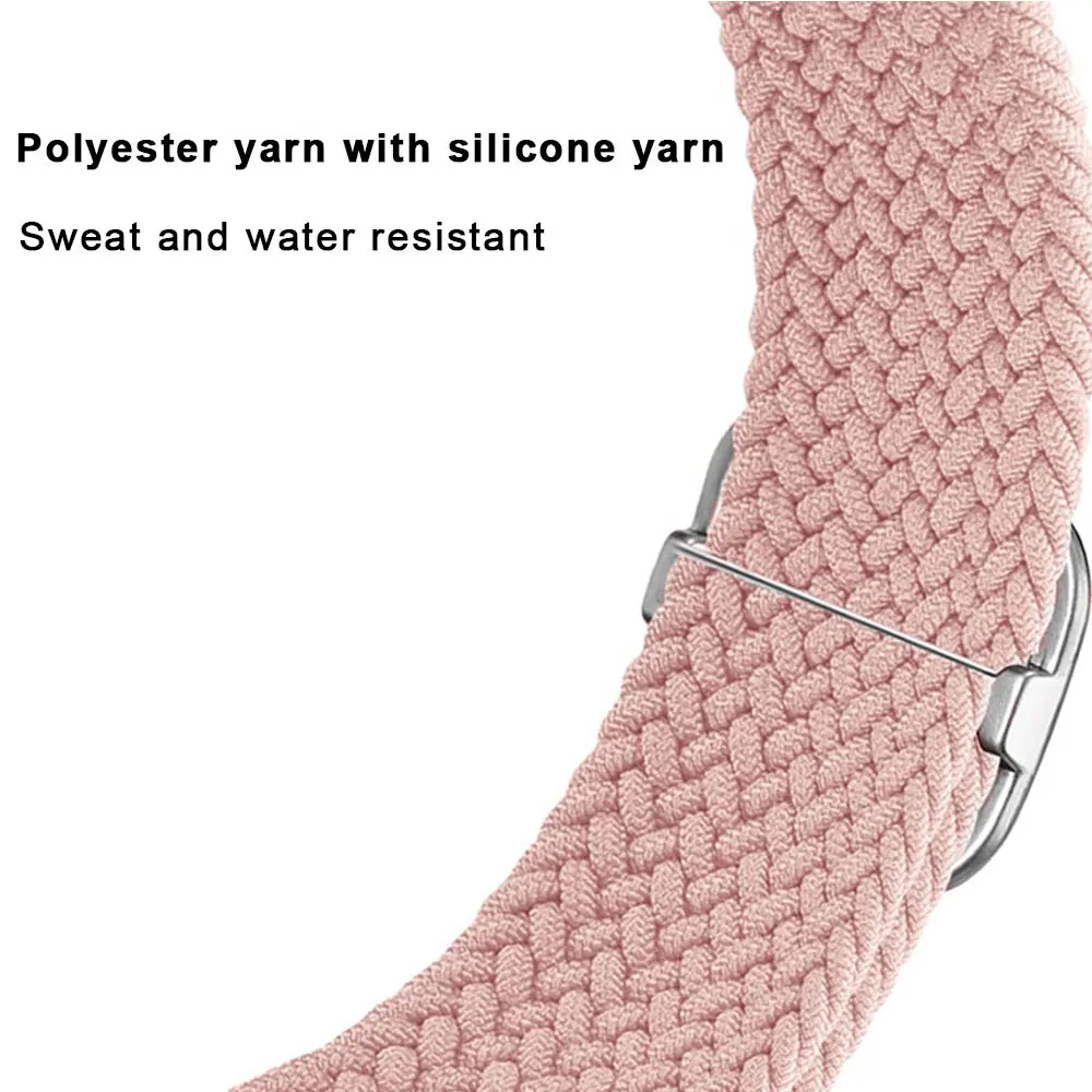 Adjustable Nylon Loop Sport Strap and Protective Case for Fitness Tracker Watch