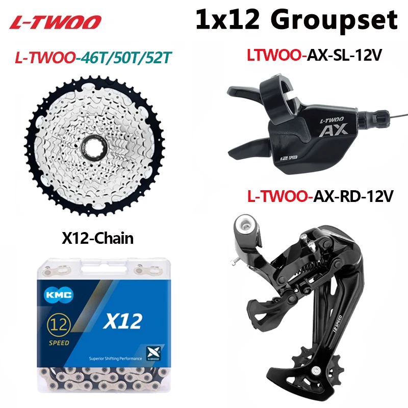 LTWOO12SpeedAXMTBTriggerShifterRearDerailleurX12Chain12V11