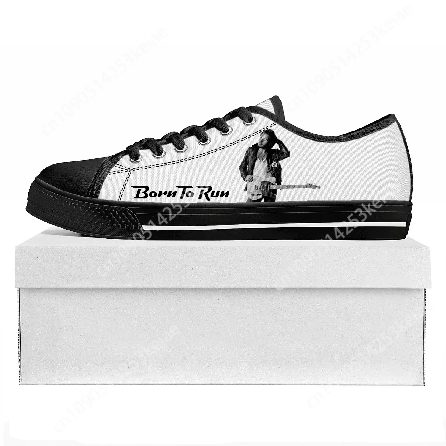 Born To Run Low Top Bruce Springsteen High Quality Sneakers Mens Womens Teenager Canvas Sneaker Couple Shoe Custom 3D Print Shoe 3