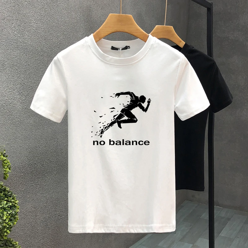 New No Balance Graphic Sports Printed T-Shirt Funny Tee Tops Novelty Comfortable Roupas Masculinas Clothes Men Clothing_voghion.com