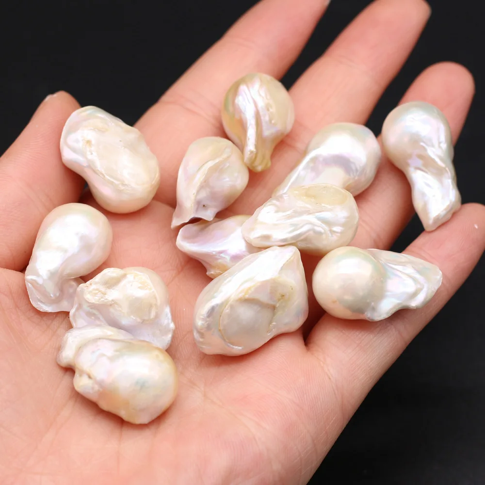 

1pc Baroque Pearl White Irregular Shape Natural Freshwater Pearl Loose Beads for Jewelry Making DIY Necklace Earrings Accessory