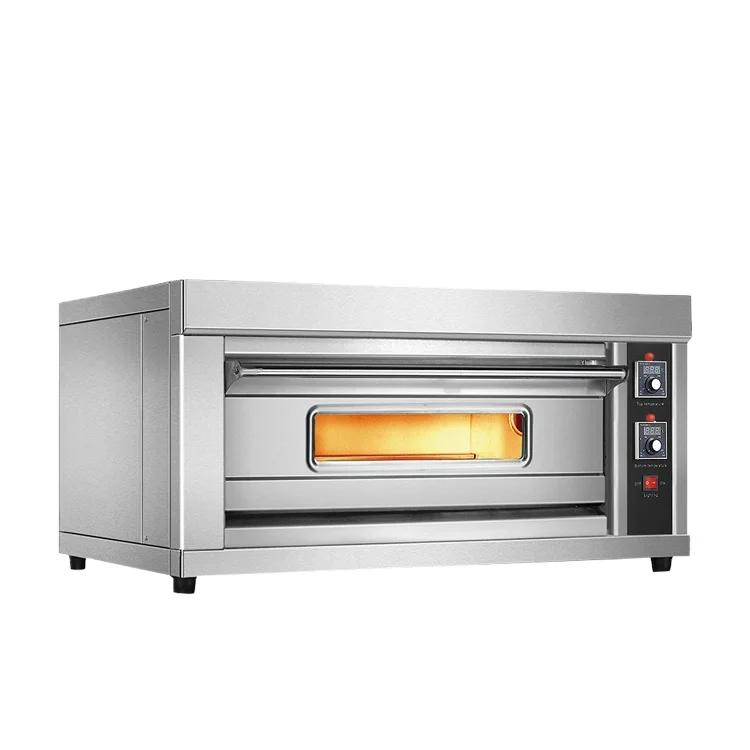 

Commerciële Keuken Apparatuur Digitale Tijd Controle 1 Layer Tafelblad Elektrische Pizza Oven