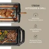 Smokeless Indoor Grill Removeable Plates Non-Stick Korean BBQ Electric Grill Indoor with Infrared Technology - Kebab Set 2
