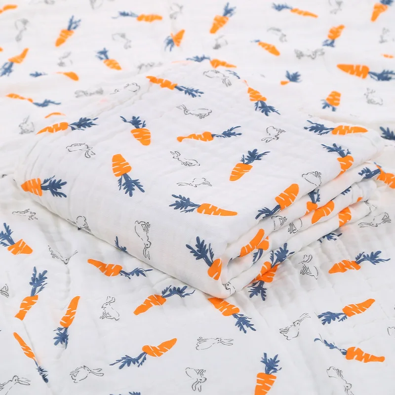 Cotton Baby Bath Towel 6 Layers Gauze Cloth Kids Bathrobe Blankets Wrap Nursery Receiving Blanket for Boy Girl Newborn Swaddle 3