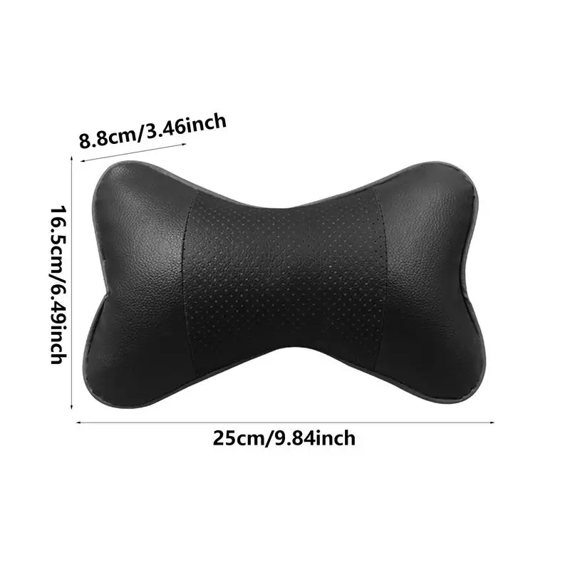 car Neck Pillow Auto Seat PU Leather Removable Headrest Pillow Soft Neck Pillow For Auto Decorative Pillow Safety Supplies