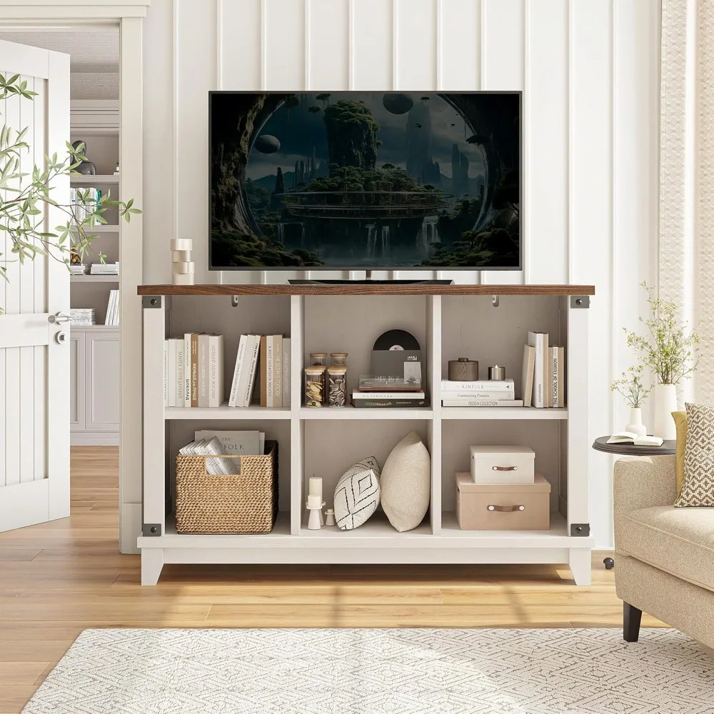 6 Cube Storage Organizer, Bookshelf with Storage, White Cube Storage Organizer, Cube Storage Shelf for Bedroom 6