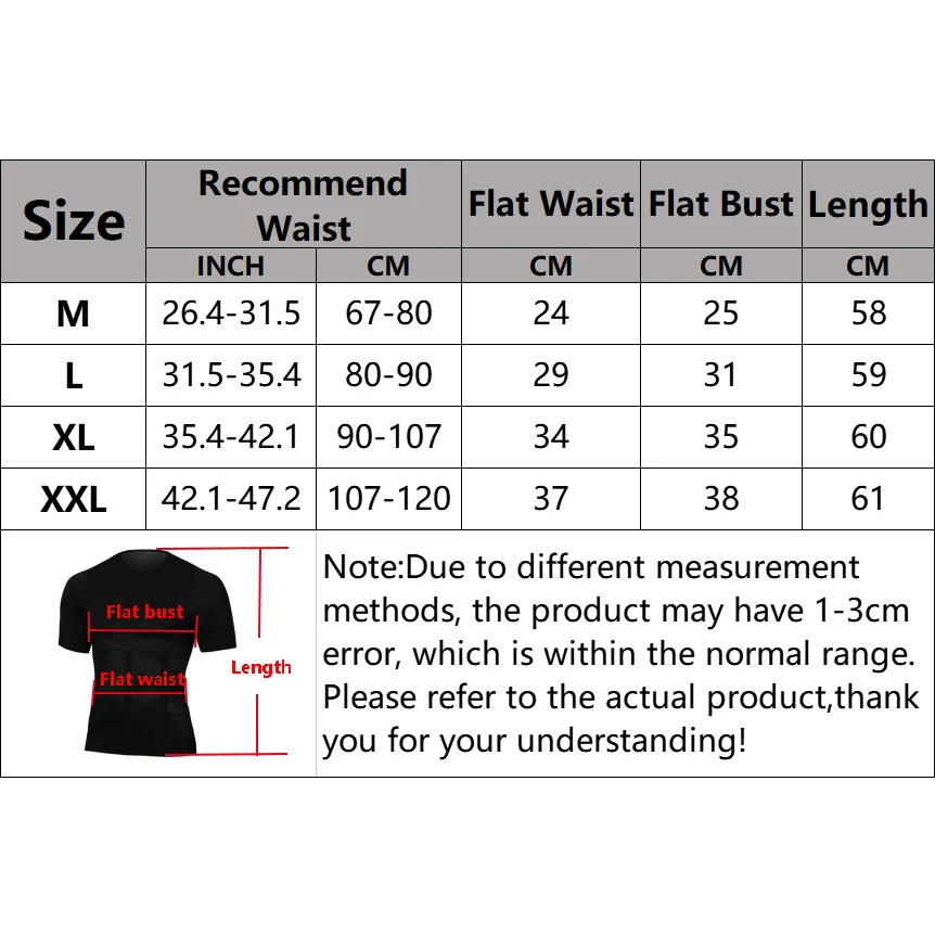 Slimming Vest Men's Slimming Shaper Posture Vest Men's Compression T-Shirt Body Building Fat Burn Chest Tummy Shirt Slim Dry Quick Under Shirt
