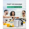 Countertop Ice Maker, 9 Cubes Ready in 6 Mins, 26lbs in 24Hrs, Portable Ice Machine with Self-Cleaning 2