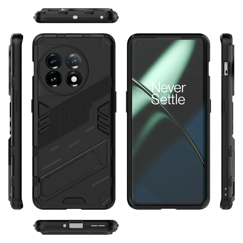 Comprar Funda de cuero de lujo KEYSION para Oneplus 11 5G 10T 9 RT silicona  suave + PC a prueba de golpes funda trasera del teléfono para Oneplus Ace 2  1 + Ace Pro