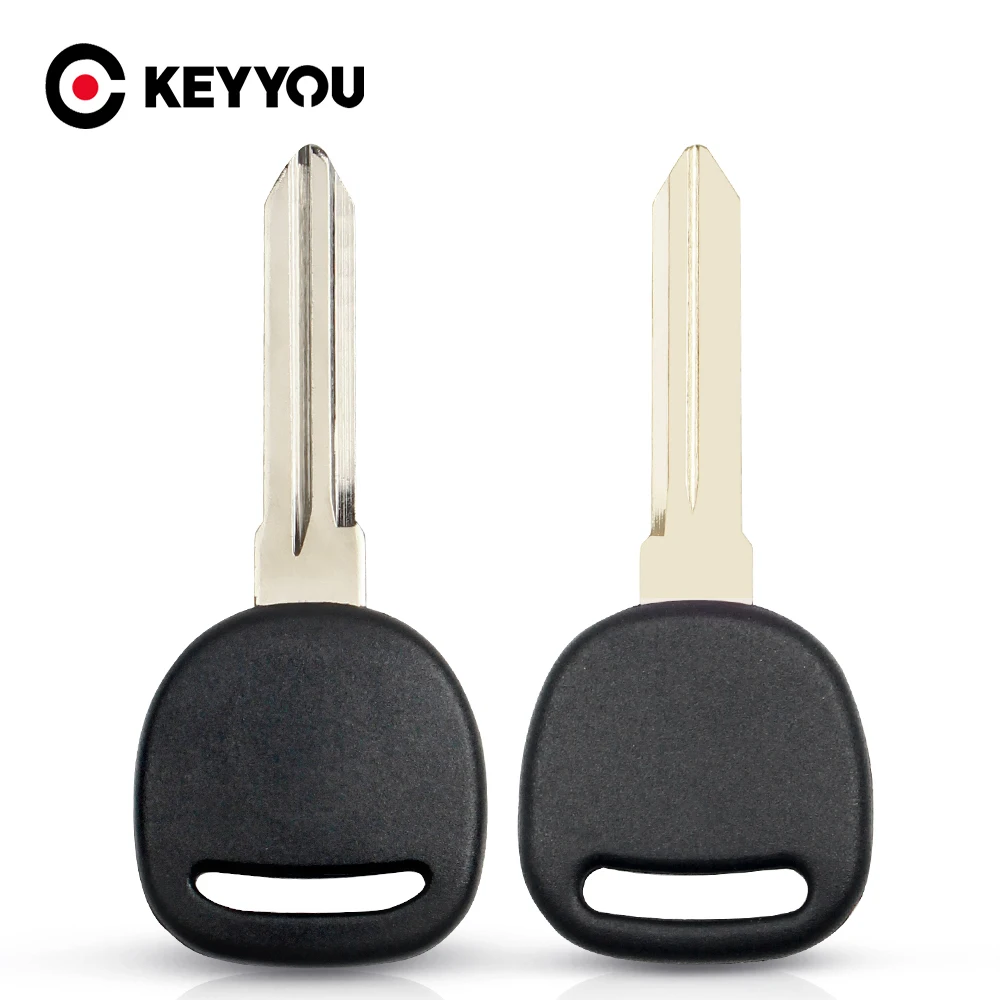 

KEYYOU Transponder Chip Fob Car Key Shell Case For Cadillac STS CTS For GMC Buick 2006-2013 Replacement Key Cover Uncut Blade