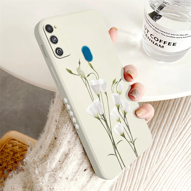 Luxury Flower Soft Silicone Phone Back Cover Case