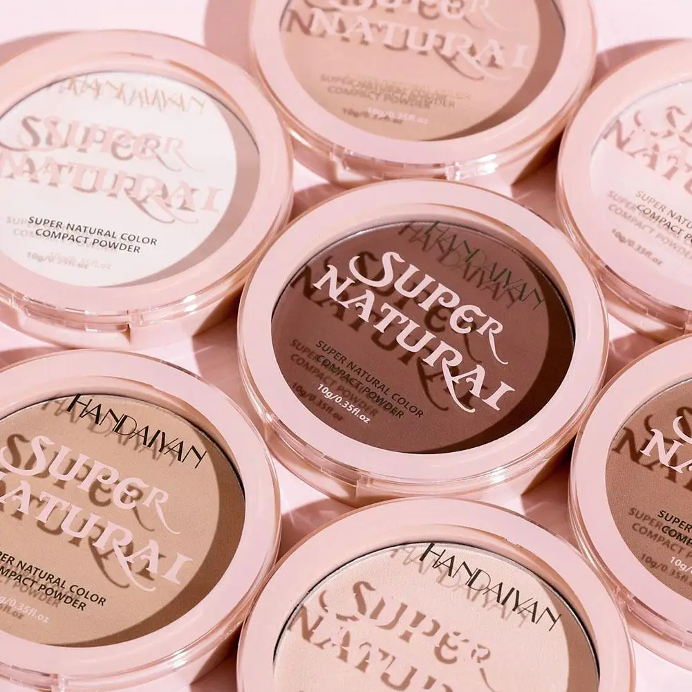 

Oil-control Long Lasting Compact Powder Waterproof Powder Nature Press Brightening Powder Breathable Light Compact Powder V7I9