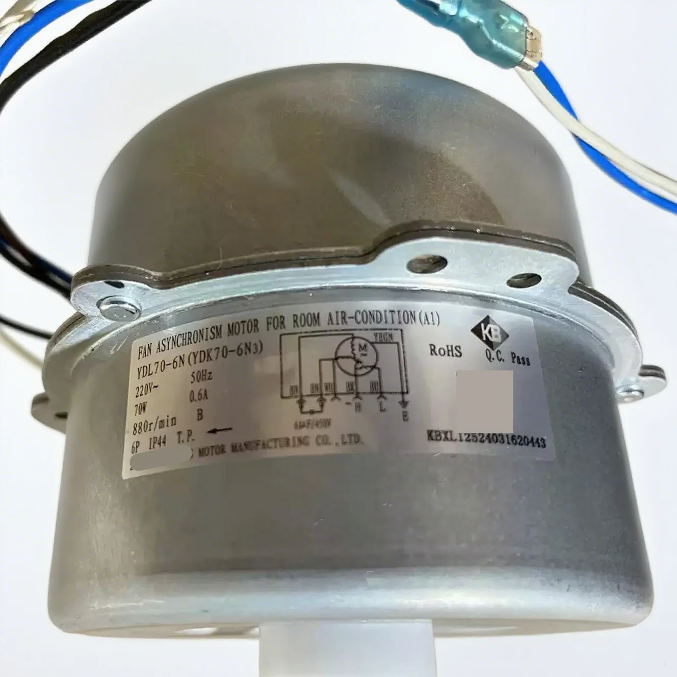 에어컨 실내기 DC 팬 모터 YDL70-6N YDK70-6N3 LW92N/R/H/C 220V 50Hz 70W 880r/min 에어컨 부품 신제품