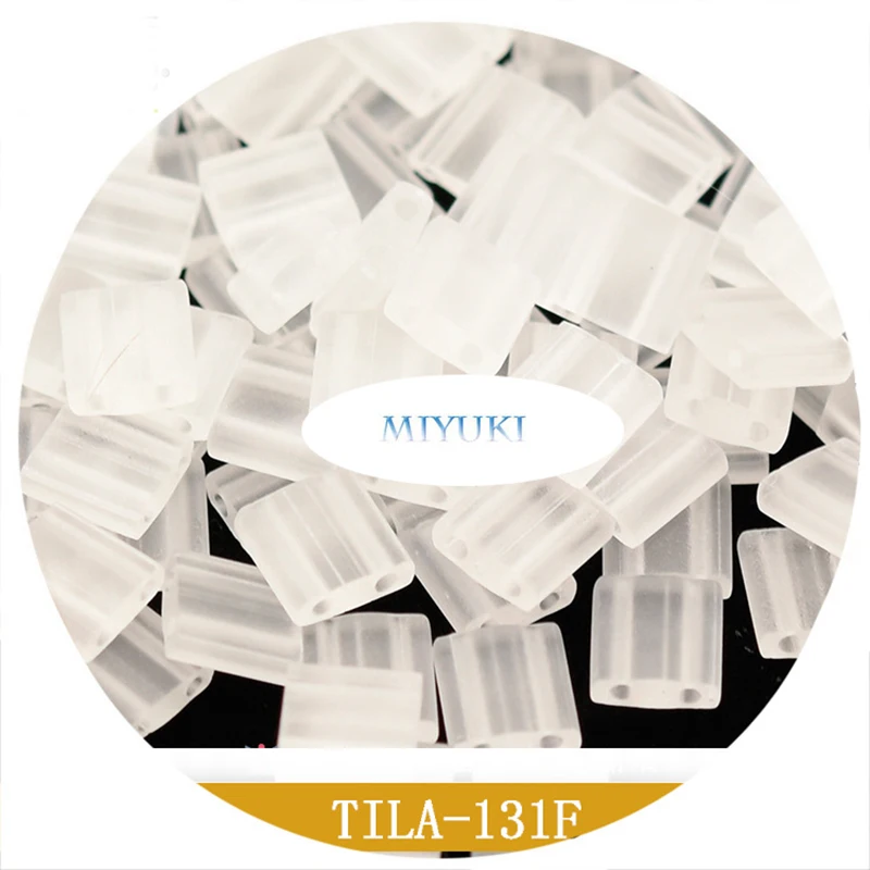 Ornament Miyuki Imported From Japan Tila Beads 5*5*1.9mm 10G Different Color Matte Magic Series