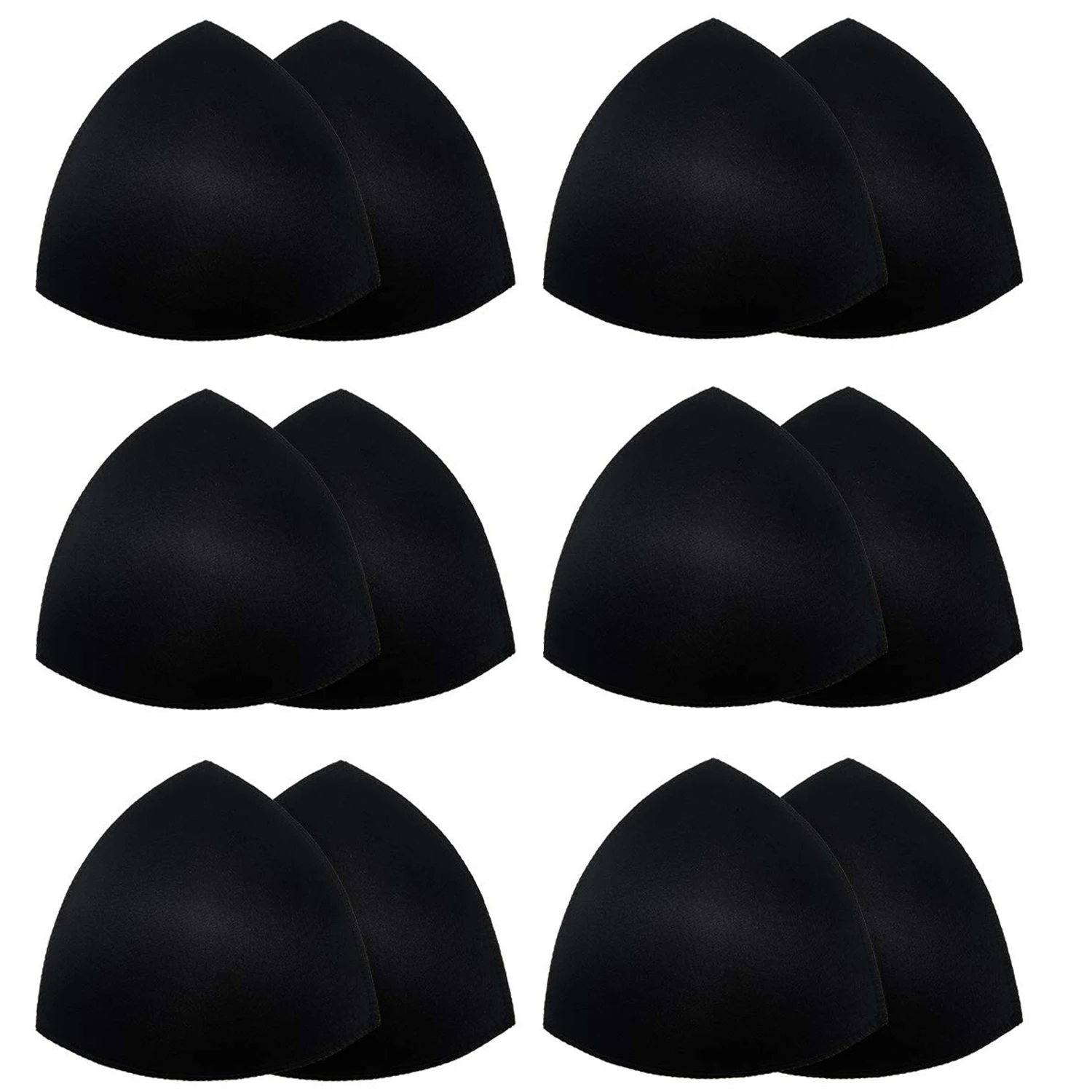 Triangle Sponge Push Up Bra Pads Set for Women Invisible Insert Swimsuit Bikini Breast Enhancers Chest Cup Pads Accessories