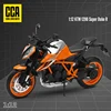 1/12 KTM 1290 Super Duke R Die Cast Motorcycle Model Toy Vehicle Collection Autobike Shork-Absorber Off Road Autocycle Toys Car 1