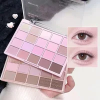 20 Shades Korean Low Saturation Matte Eyeshadow Palette Waterproof Long-lasting Daily Makeup 1