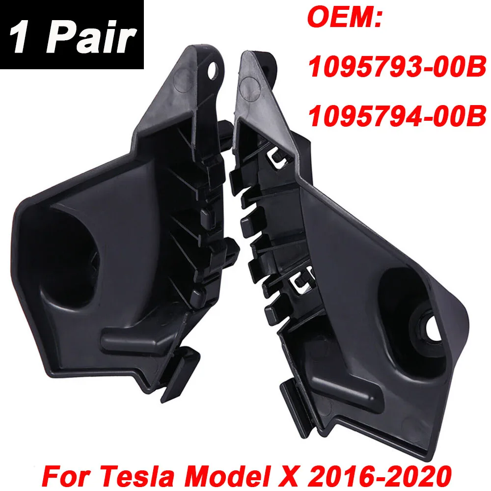 

2/1Pcs 1095794-00B 1095793-00B Brand New Front Bumper Fender Bracket Mount Support LH&RH For Tesla Model X MX 2016-2020