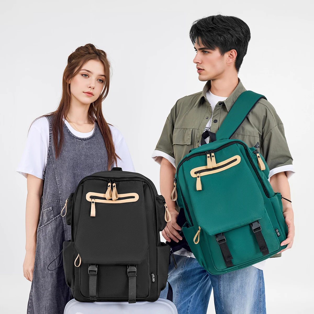 Schoolbags for Female Junior High School Students 2025 New Ultra-Large Capacity Lightweight Burden-Reducing Spine-Protecting Backpacks for Middle School Students and High School Students for Men