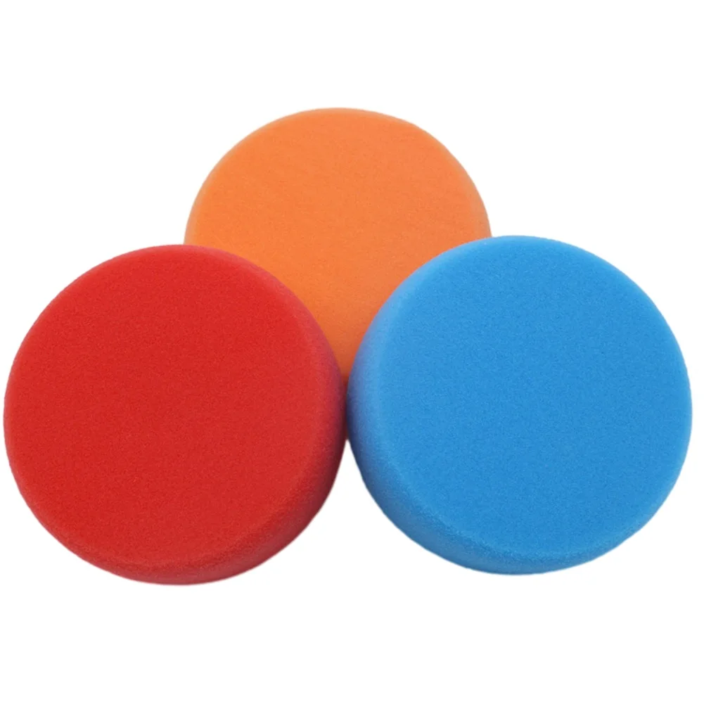 3pcs 6in 150mm Car Polishing Heads Mop Pads Sponge Soft Foam Buffing M14 Thread Polishing Sponge Heads  Power Tools 3pcs polishing pads kit 3 5 inches car buffing sponge for automobiles yachts scratch oxidation defect removal