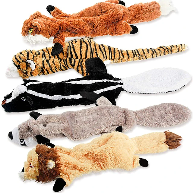 jouet chien chien accessoires pour chiens jouet pour chien accessoire chien  accessoires chien Peluche à mâcher pour chien, jouet Animal doux, zèbre,  couineur, son de tigre, pour petit, moyen gabarit, chiot 