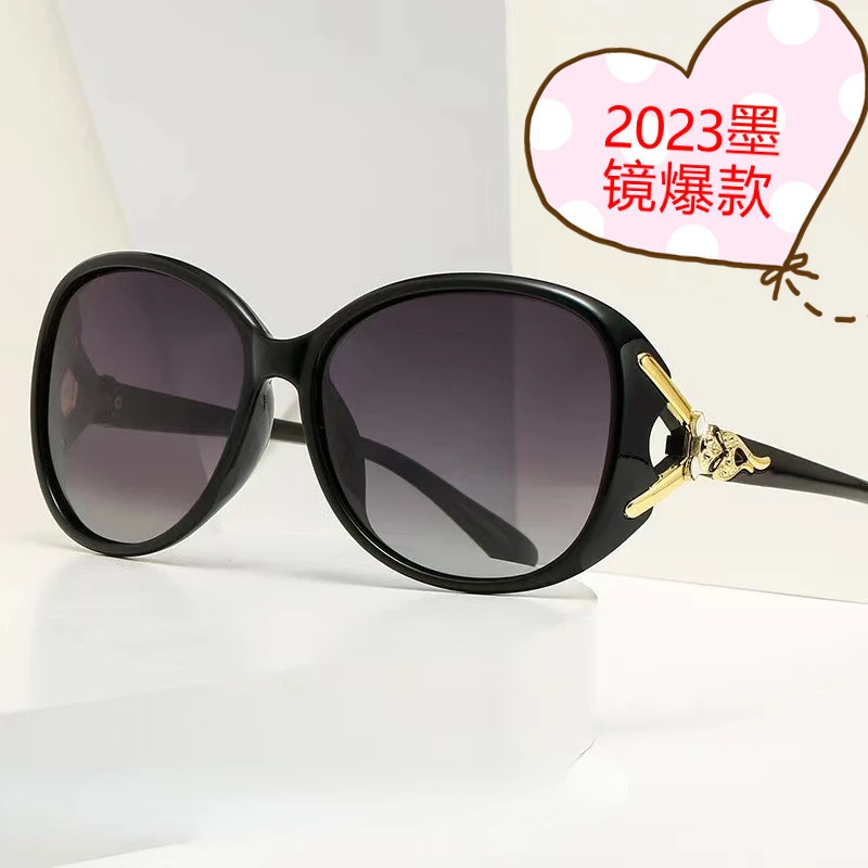 

2023 New Fox Head Sun Glasses Women's Fashion Large Rim Driving UV Protection