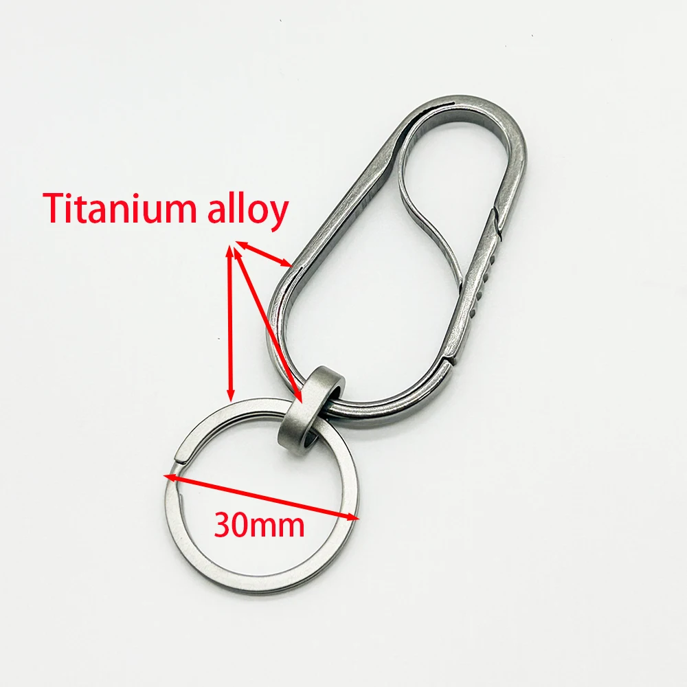 Versatile Titanium Alloy Outdoor Keychain Carabiner Clip Gift