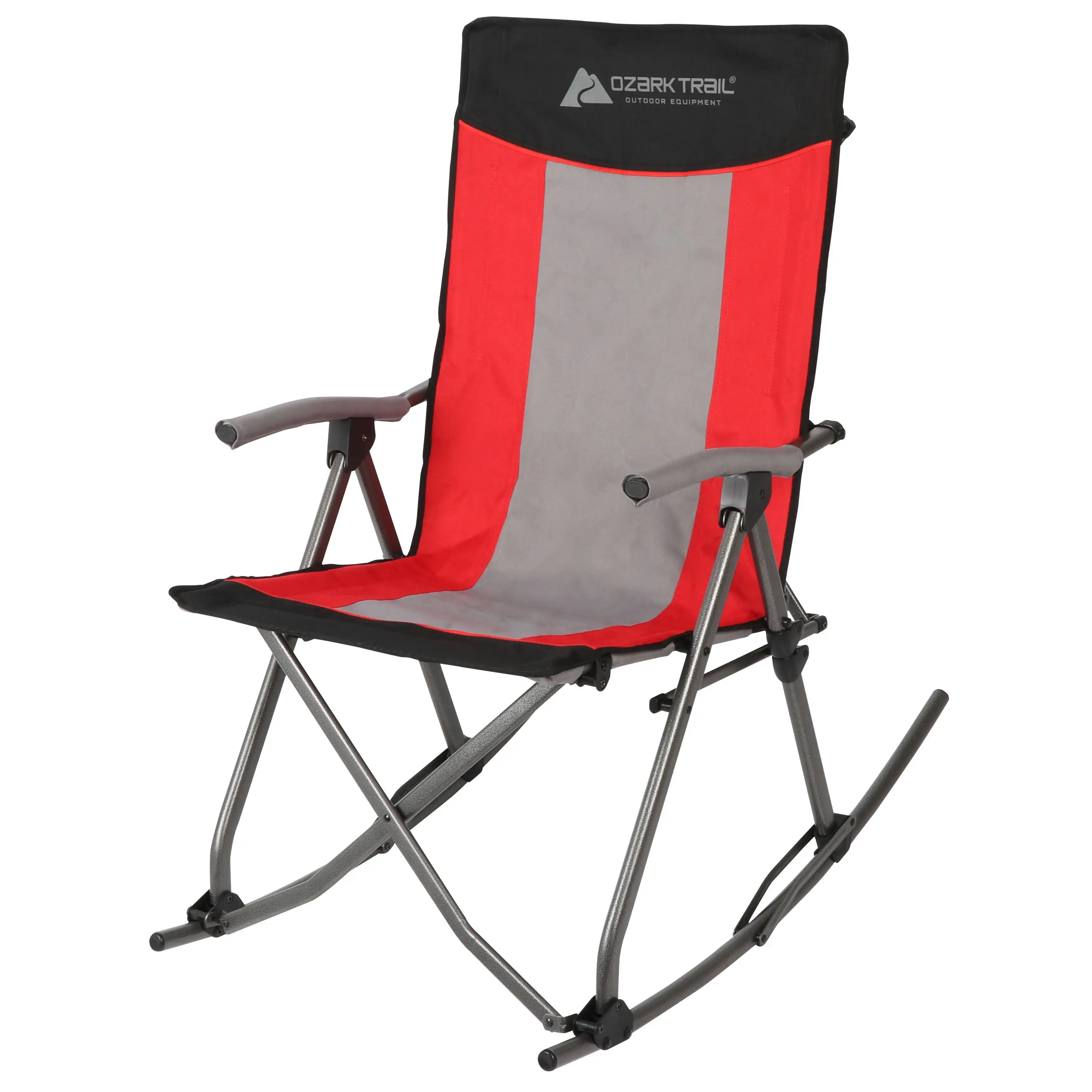 

Ozark Trail Camping Rocking Chair, Red, 19lbs