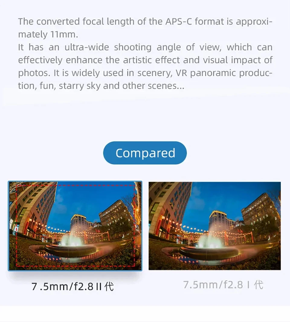 7artisans mf 7,5mm f2.6ii Ultra-Wide-Fisheye-Prime-Objektiv mit APS-C rahmen für die Fotografie mit Sony E-Mount a6400 a6000 zve10 a7riii – Detail 3