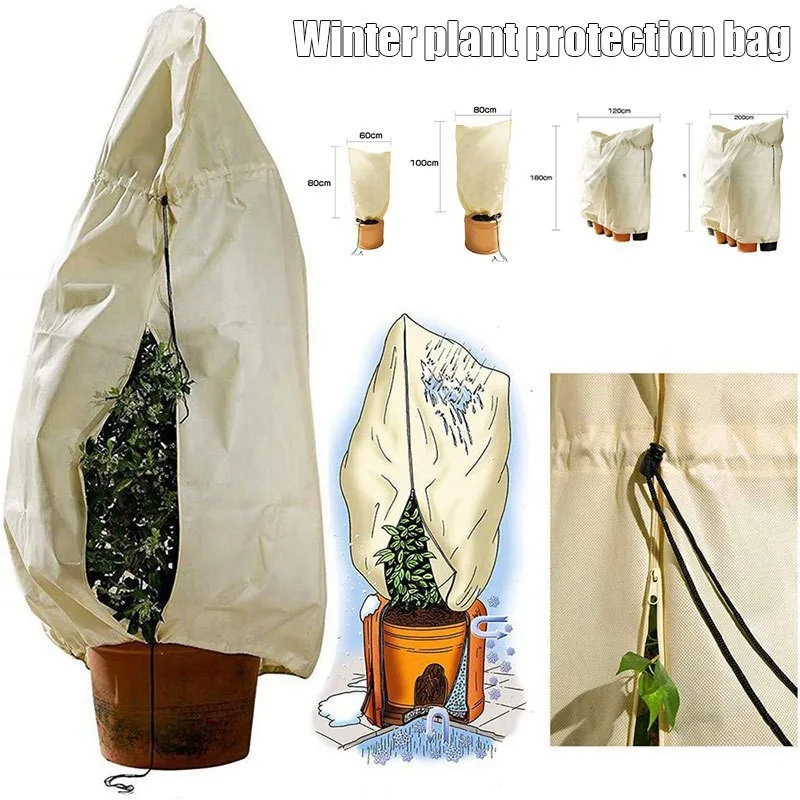 Anlage Abdeckung Winter Warm Abdeckung Baum Strauch Anlage Schutz Tasche Kleine Baum zu Pflanzen Schutz Liefert Garten Anlagenfrostschutz – Detail 10