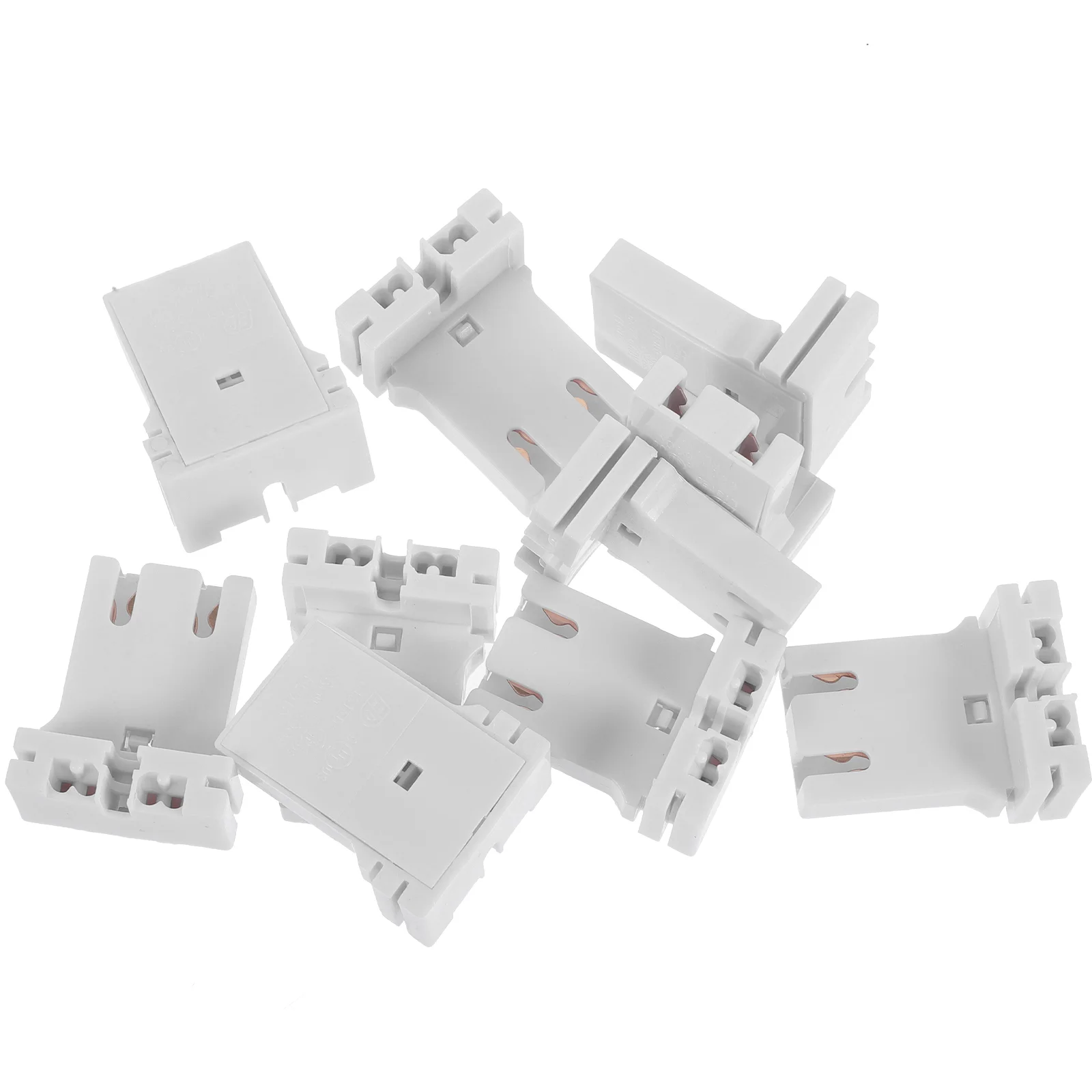 

10pcs Fluorescent Lamp Holder Heat-resistant Lamp Holder Light Tube Holder
