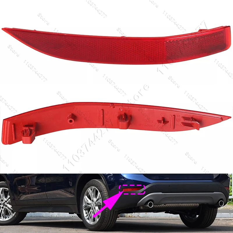 리어 범퍼 램프 리플렉터 테일 브레이크 61617355547 61617355548, 2016 2019 BMW X1 28i 28ix (F48) 용