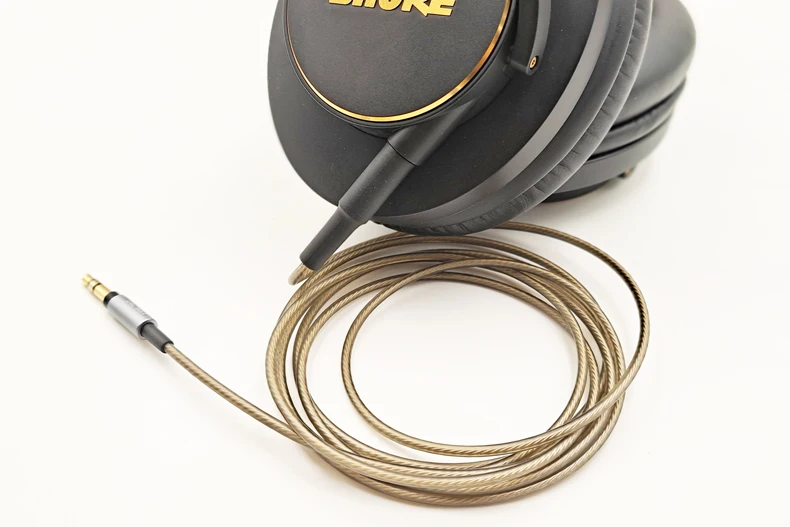 For Philips Headset SHP9000 SHP8900 SHP895 SRH440 SRH840 SRH840A SRH440A 940 750DJ Replaceable Silver Plated Cable