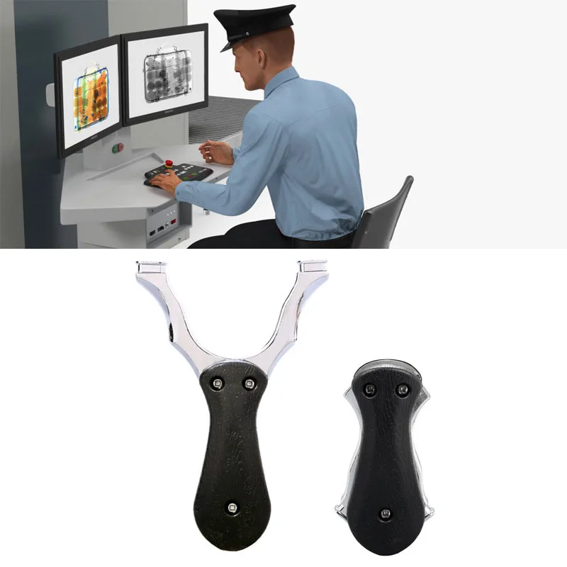 Hunting Professional Catapult Laser Slingshot With Rubber Aim - Foto 4