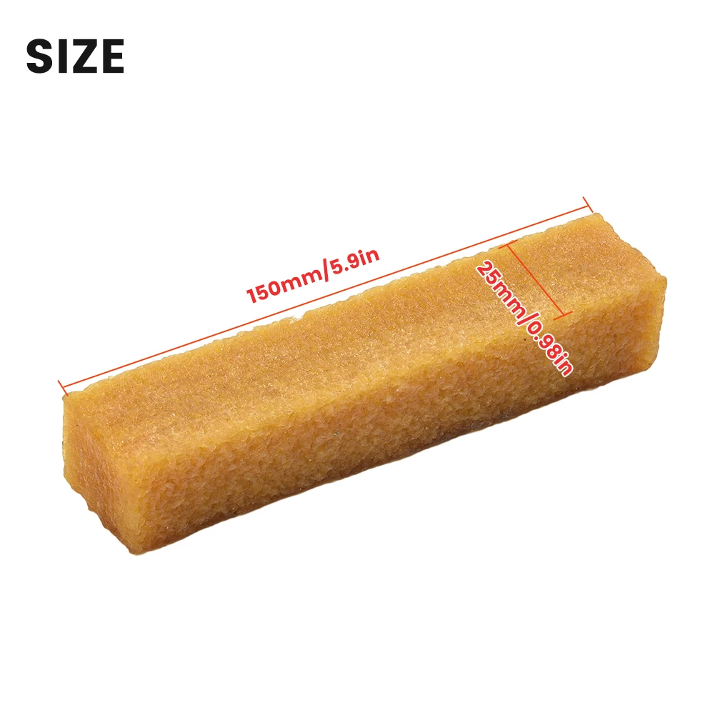 

Durable Brand New Sandpaper Eraser Accessories 1 Pcs 150×25×25mm Sanding Belt Yellow Cleaning Eraser Drum Cleaner