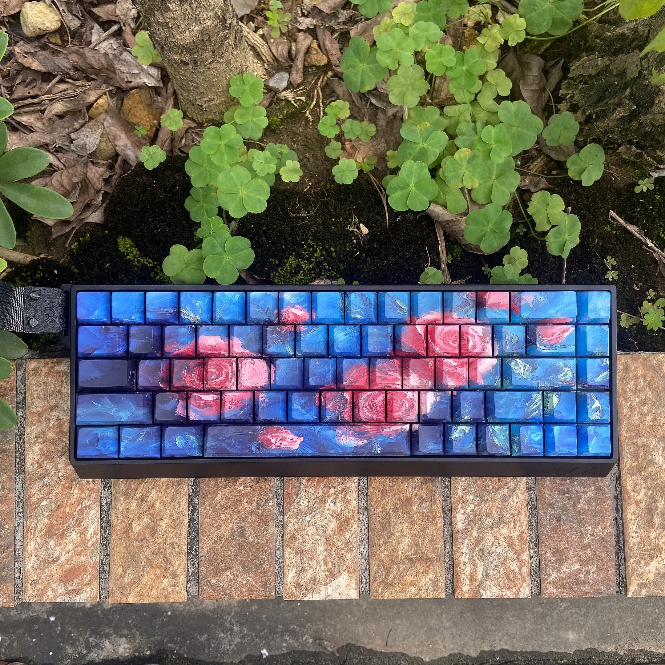 126 Key PBT Keycaps - Purple Dawn Side Printed Mechanical Keyboard Keycap Set