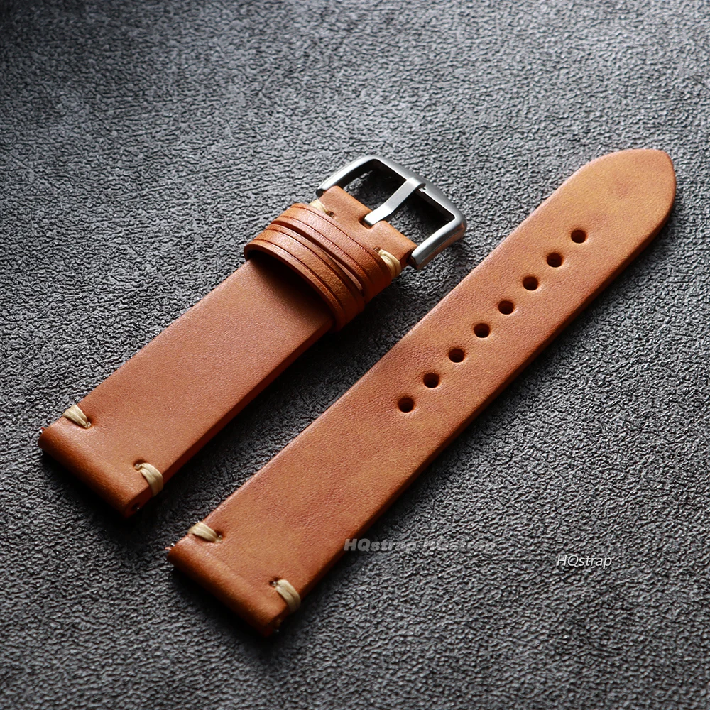 Artisan Genuine Leather Watchband with Quick Release