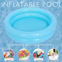 60cm Round Inflatable Baby Toddlers Swimming Pool Summer Kids Water Toys Inflatable Bath Tub Portable Outdoor Paddling Pool Toys 5