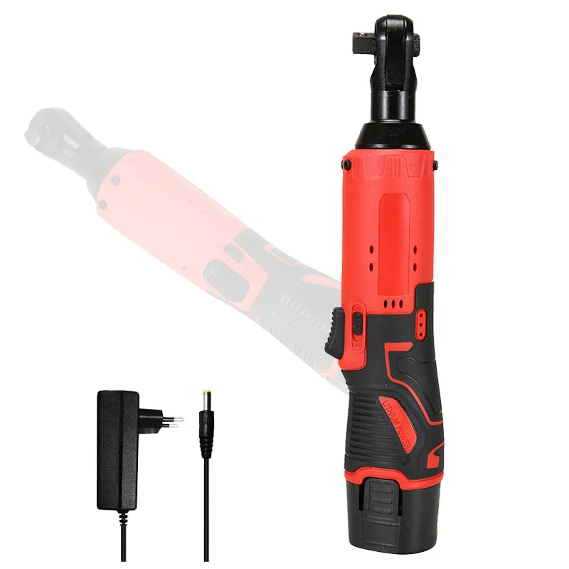 JANGKLIFE Cordless Electric Wrench, 3 8 Inch Right Angle Ratchet Wrench 65Nm Rechargeable Car Repair Tool Set