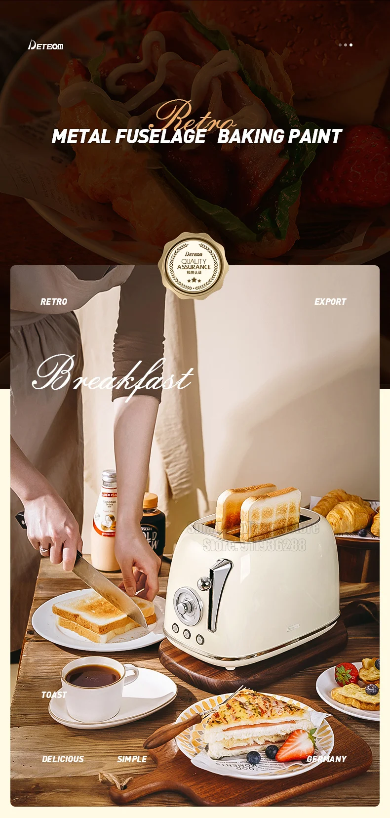 Description Picture 3 of itemBread Toaster For Sandwiches Waffle Maker Electric Kitchen Double Oven 220v Mini Toaster Hot Air Convection For Headed Bread
