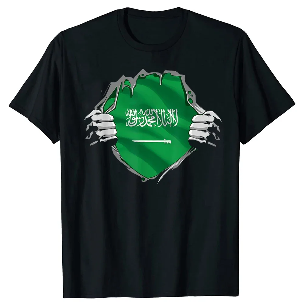 T-shirt with the Saudi flag
