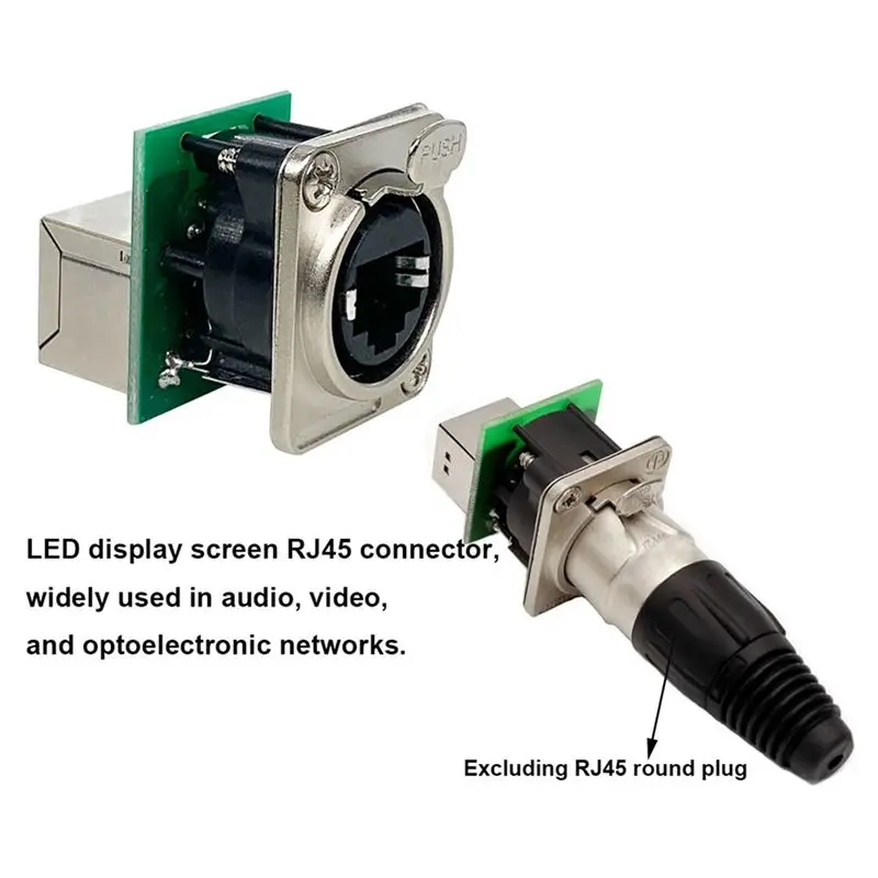 ABZZ-20X Ethercon Rj45 섀시 소켓, D-N8FDP RJ45 피드/패스 패널 마운트 잭, D 시리즈 Cat5 RJ45 수직 패널 마운트