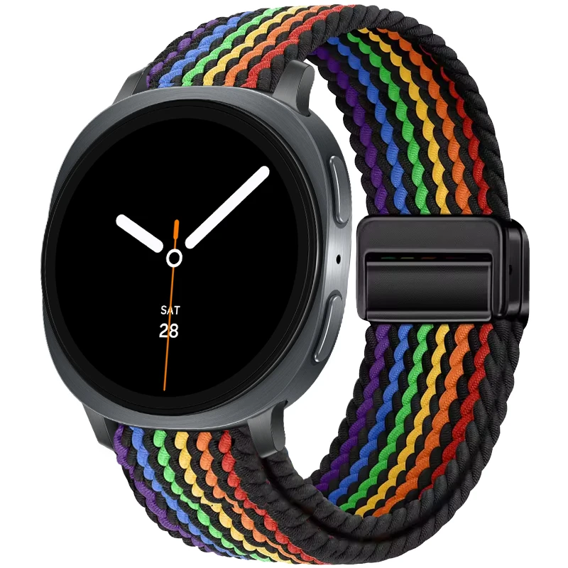 Braided Nylon Solo Loop Bracelet - Magnetic Sports Strap