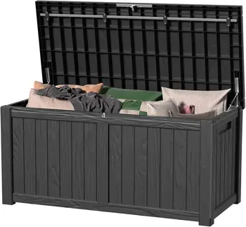 120 Gallon Waterproof Outdoor Storage Box 1