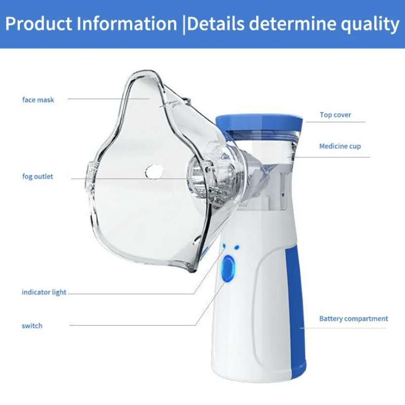 Outdoor Portable Nebulizer Silent Mesh Mini First Aid Kit Handheld Asthma Inhaler Atomizer Kids Adult Saving Emergency Machine first aid kit