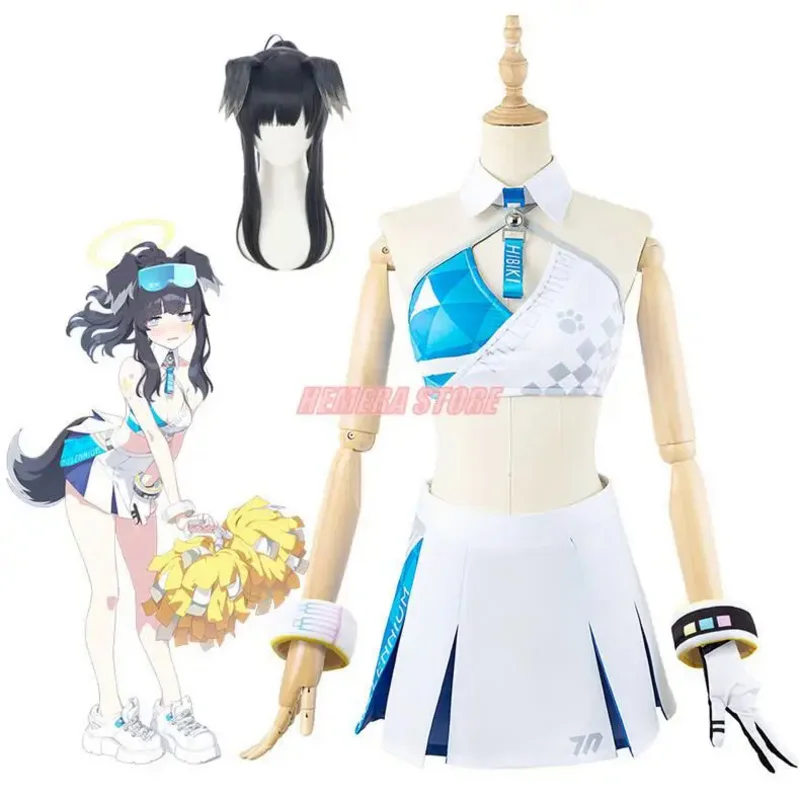 

Предварительная продажа костюмов для косплея снекозука гибики Кодори, платье для косплея в стиле голубого архива, костюм для Хэллоуина, униформа для аниме