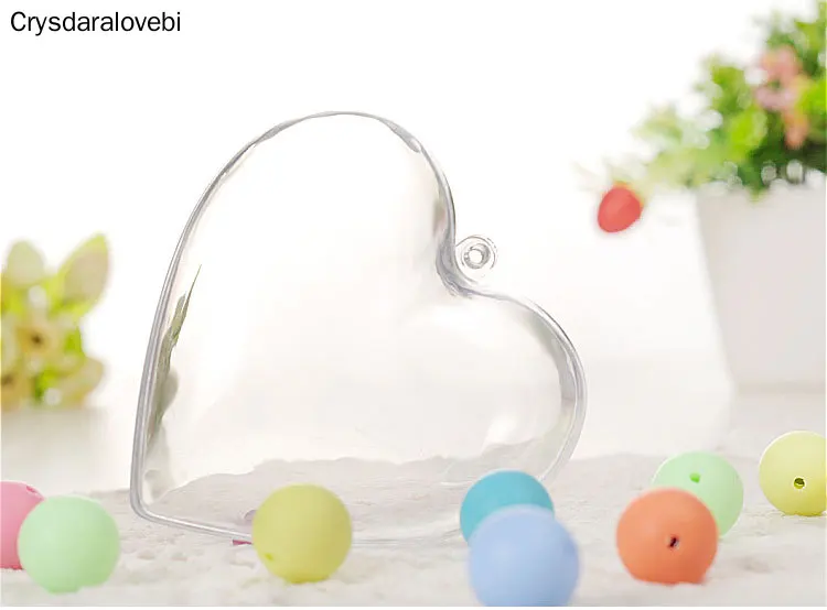 

Прозрачная коробка для конфет, 30 шт., 6,5/8,5/10 см, пластиковое украшение в форме сердца, подарок на Рождество, свадьбу, вечеринку, Декор