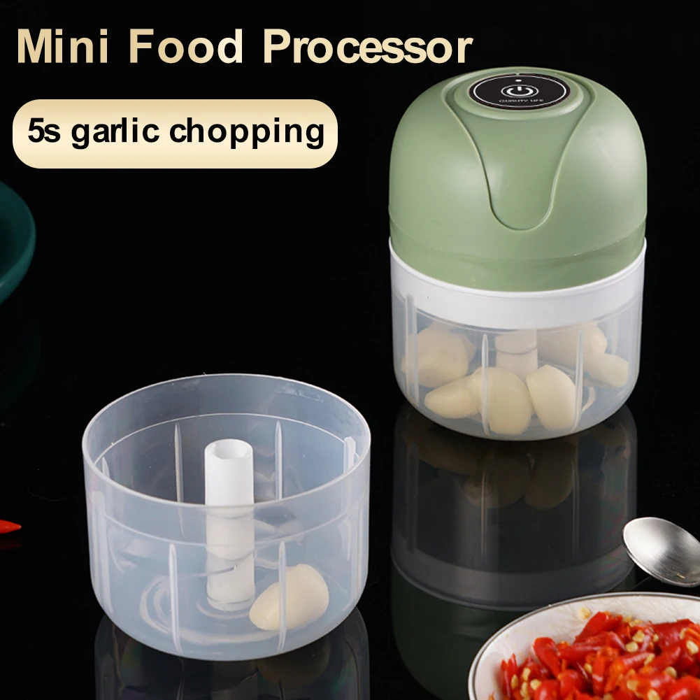 100ml/250ml Electric Mini Garlic Chopper Wireless Food Processor