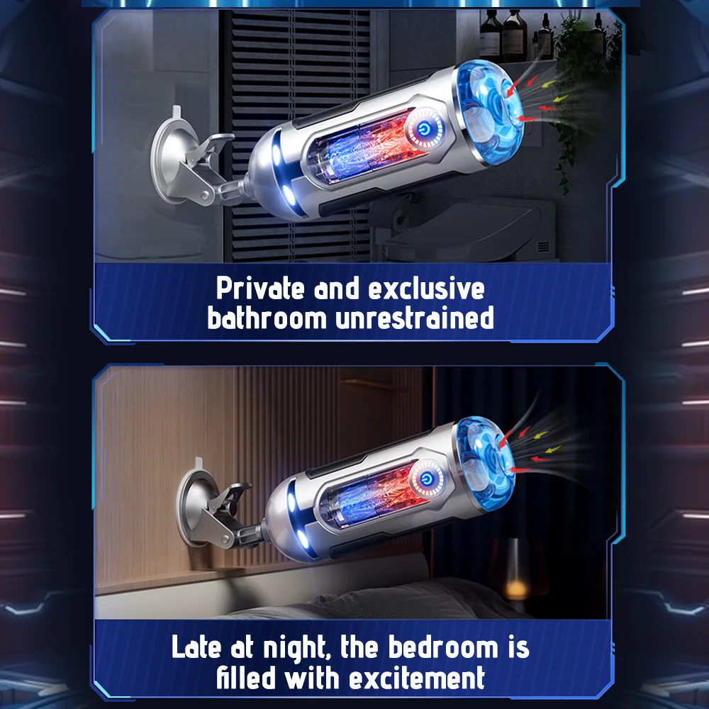 Sex Toys Male Masturbator Cup With Suction Mount Heating Rod Vaginal Penetration Pocket Pussy Masturbator Toy Adults Goods_voghion.com