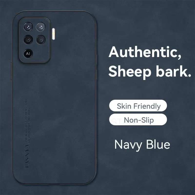 Luxury Sheepskin Leather Retro Men's Back Cover